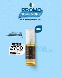 huile d'argan en promo-novembre-arvea-Algérie